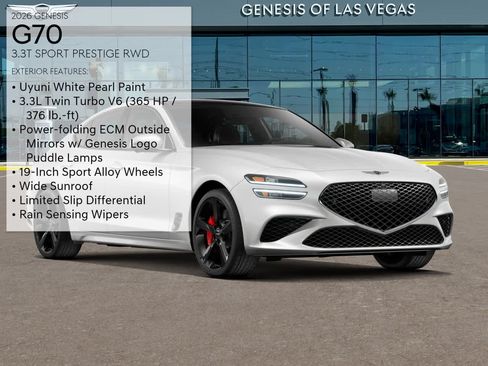 Certified 2026 Genesis G70 3.3T Sport Prestige RWD image 3