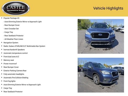Used 2020 Subaru Ascent Touring w/ Popular Package #3 AWD/4WD image 4
