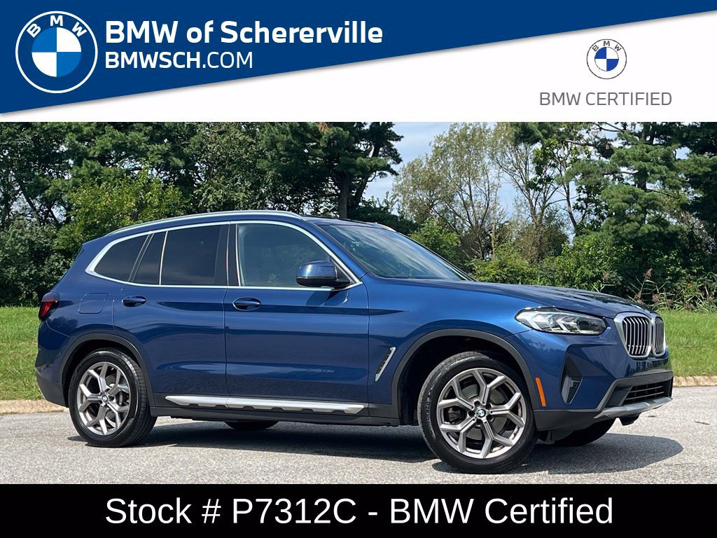 Certified 2022 BMW X3 xDrive30i w/ Premium Package 2 (ZPA) AWD/4WD image 1