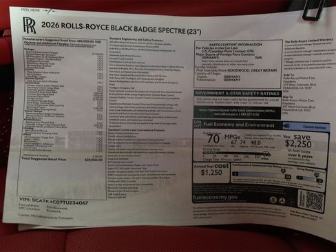 New 2026 Rolls-Royce Spectre Black Badge image 37