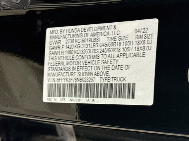 Used 2022 Honda Ridgeline RTL-E image 34