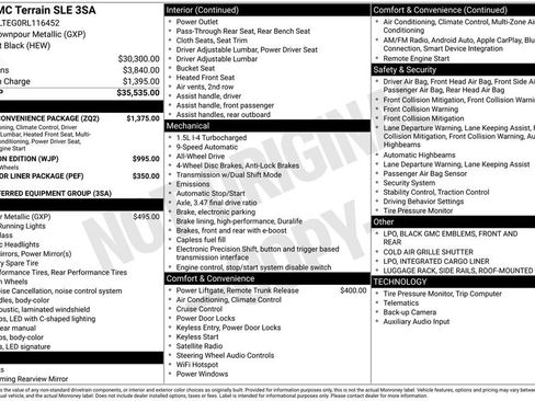 Certified 2024 GMC Terrain SLE w/ Driver Convenience Package AWD/4WD image 32