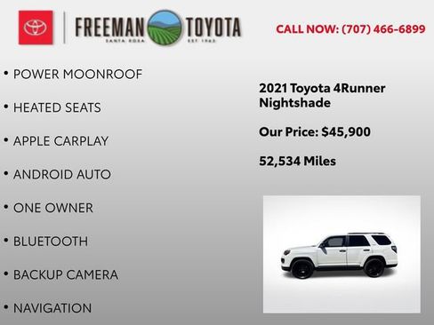 Used 2021 Toyota 4Runner Nightshade AWD/4WD image 9