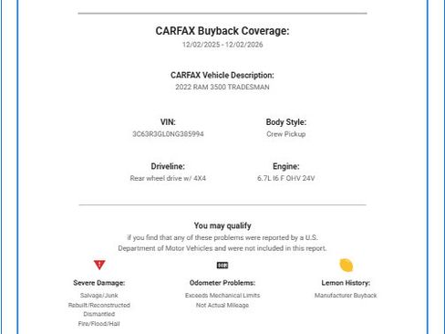 Used 2022 RAM 3500 Tradesman w/ Chrome Appearance Group image 60