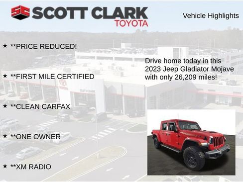 Used 2023 Jeep Gladiator Mojave w/ LED Lighting Group AWD/4WD image 8