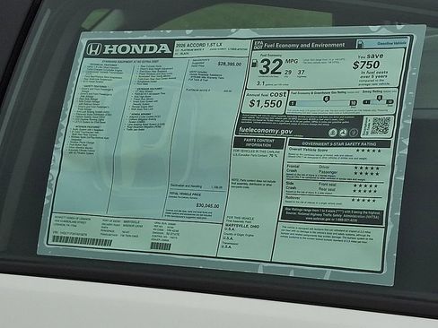 New 2026 Honda Accord LX image 3