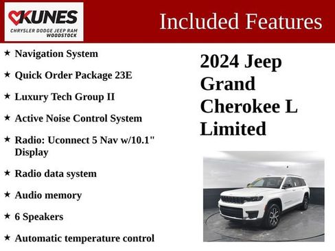 Used 2024 Jeep Grand Cherokee L Limited w/ Luxury Tech Group II image 3