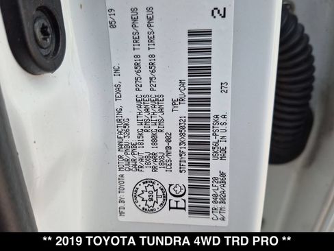 Used 2019 Toyota Tundra TRD Pro AWD/4WD image 29