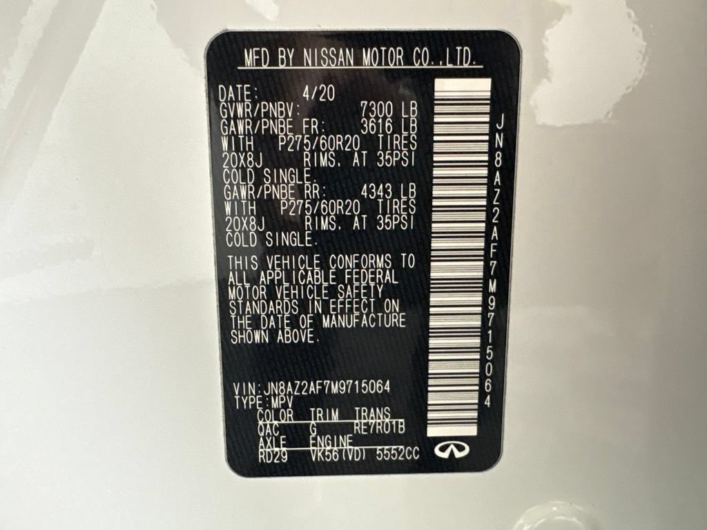 Used 2021 INFINITI QX80 Luxe w/ All-Season Package RWD image 31