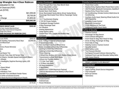 Used 2024 Jeep Wrangler Unlimited Rubicon 4xe w/ Convenience Group AWD/4WD image 3