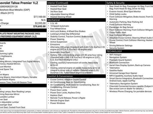 Used 2025 Chevrolet Tahoe Premier AWD/4WD image 20