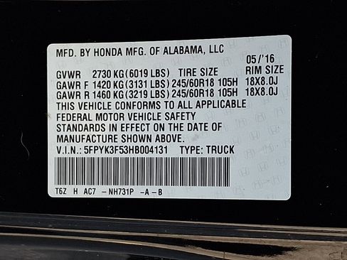 Used 2017 Honda Ridgeline RTL image 27