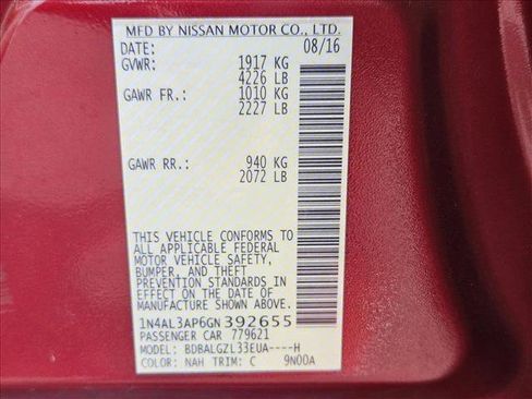 Used 2016 Nissan Altima 2.5 S w/ Power Driver Seat Package FWD image 30