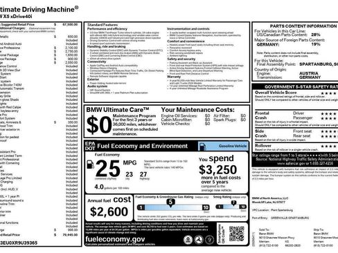 Used 2024 BMW X5 xDrive40i w/ M Sport Package image 2