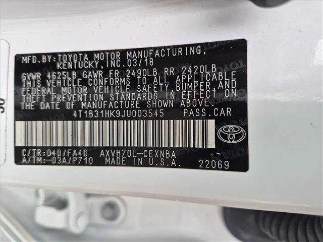 Used 2018 Toyota Camry LE FWD image 23