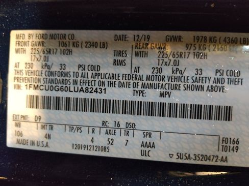 Used 2020 Ford Escape SE FWD image 33