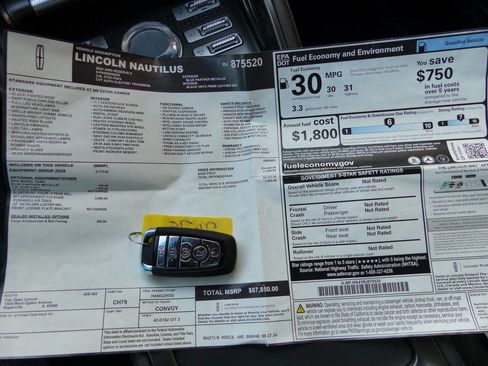 Used 2024 Lincoln Nautilus Reserve w/ Equipment Group 202A image 38