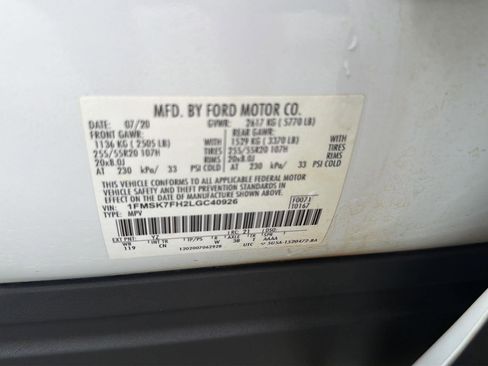 Used 2020 Ford Explorer Limited w/ Class III Trailer Tow Package RWD image 45