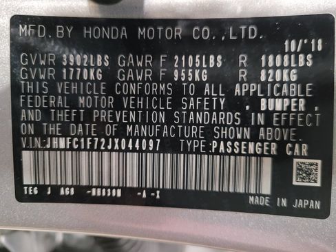 Used 2018 Honda Civic EX-L image 33
