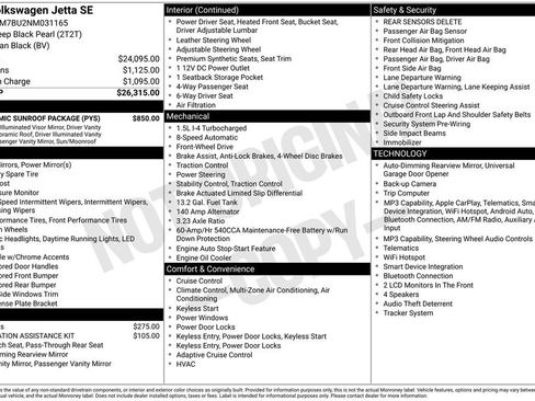 Used 2022 Volkswagen Jetta SE w/ Panoramic Sunroof Package FWD image 4