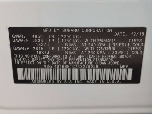 Used 2019 Subaru Outback 3.6R Touring image 36