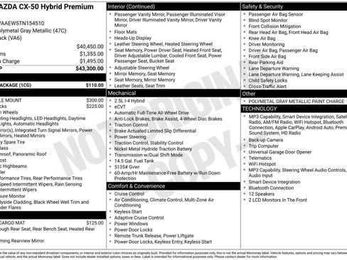 Certified 2026 MAZDA CX-50 2.5 Hybrid w/ Cargo Package AWD/4WD image 4