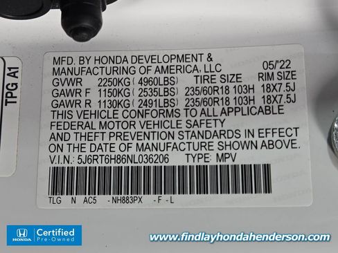 Certified 2022 Honda CR-V EX-L image 14