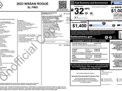 Used 2023 Nissan Rogue SL w/ SL Premium Package image 4