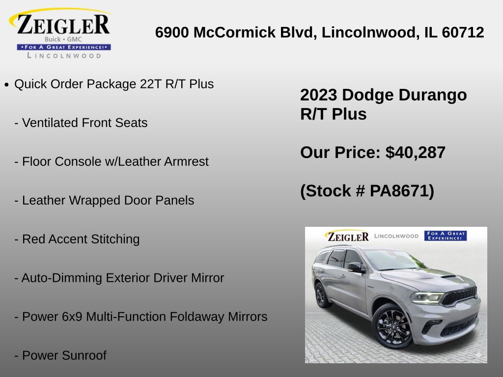 Used 2023 Dodge Durango R/T AWD/4WD image 6