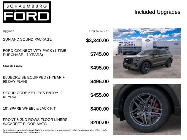 New 2026 Ford Explorer ST w/ Sun And Sound Package AWD/4WD image 4