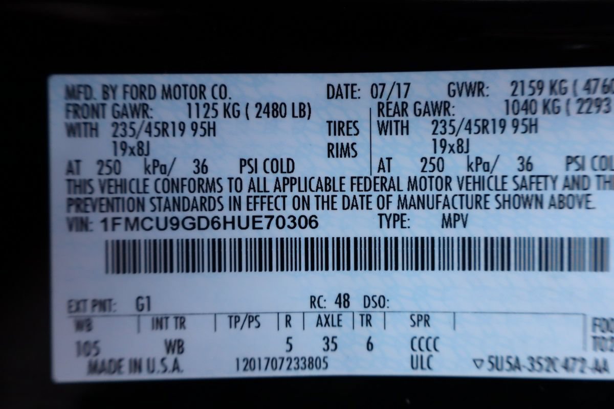 Used 2017 Ford Escape SE w/ Equipment Group 201A AWD/4WD image 46