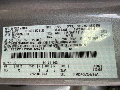 Certified 2025 Ford F150 XL w/ Equipment Group 103A High AWD/4WD image 42