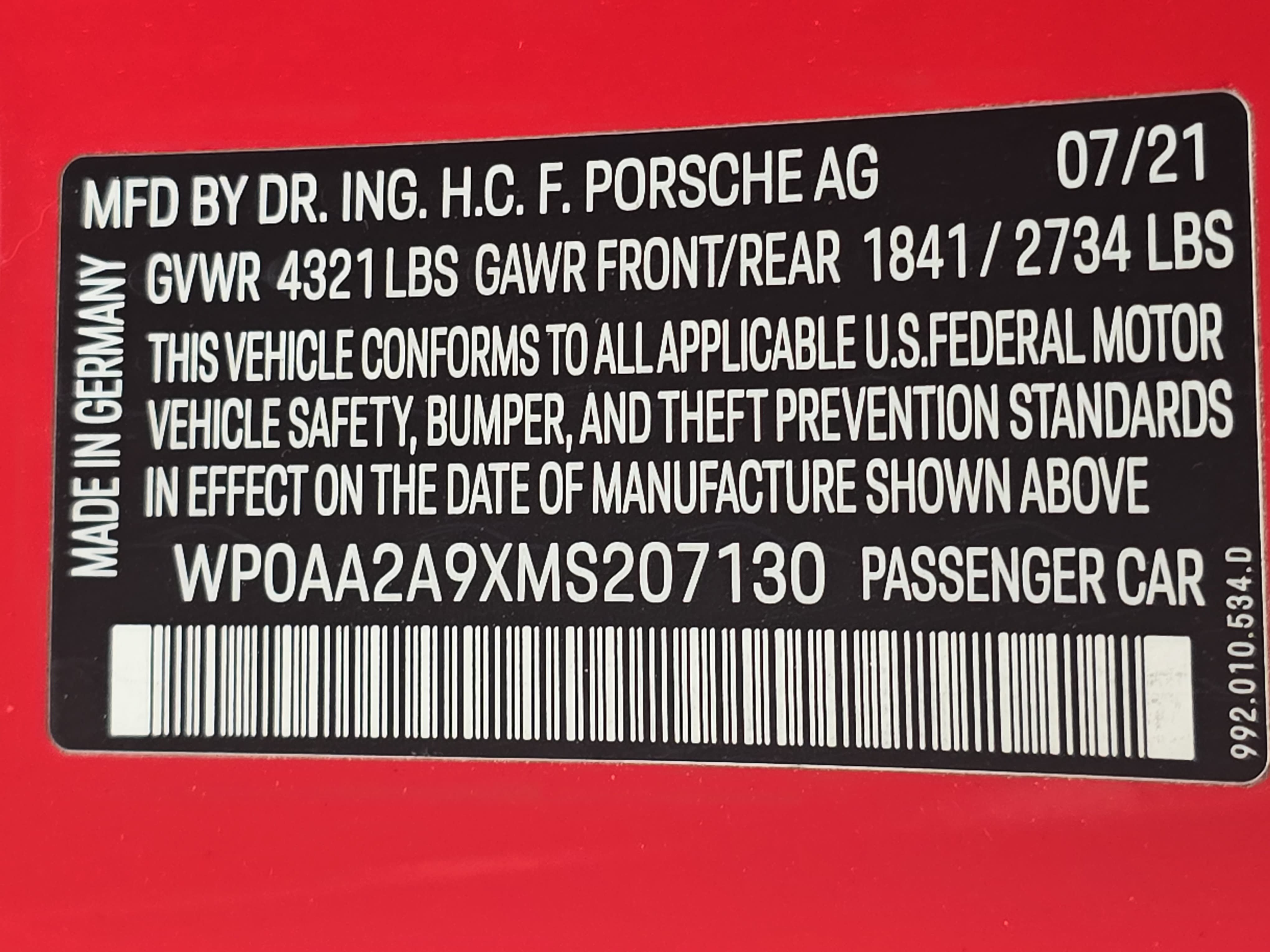 Certified 2021 Porsche 911 Carrera RWD image 37