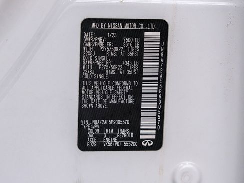 Used 2023 INFINITI QX80 Premium Select w/ Cargo Package image 68