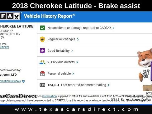 Used 2018 Jeep Cherokee Latitude w/ Altitude Package image 9