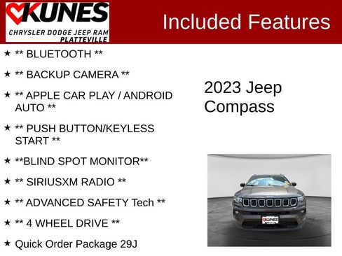 Used 2023 Jeep Compass Latitude AWD/4WD image 2