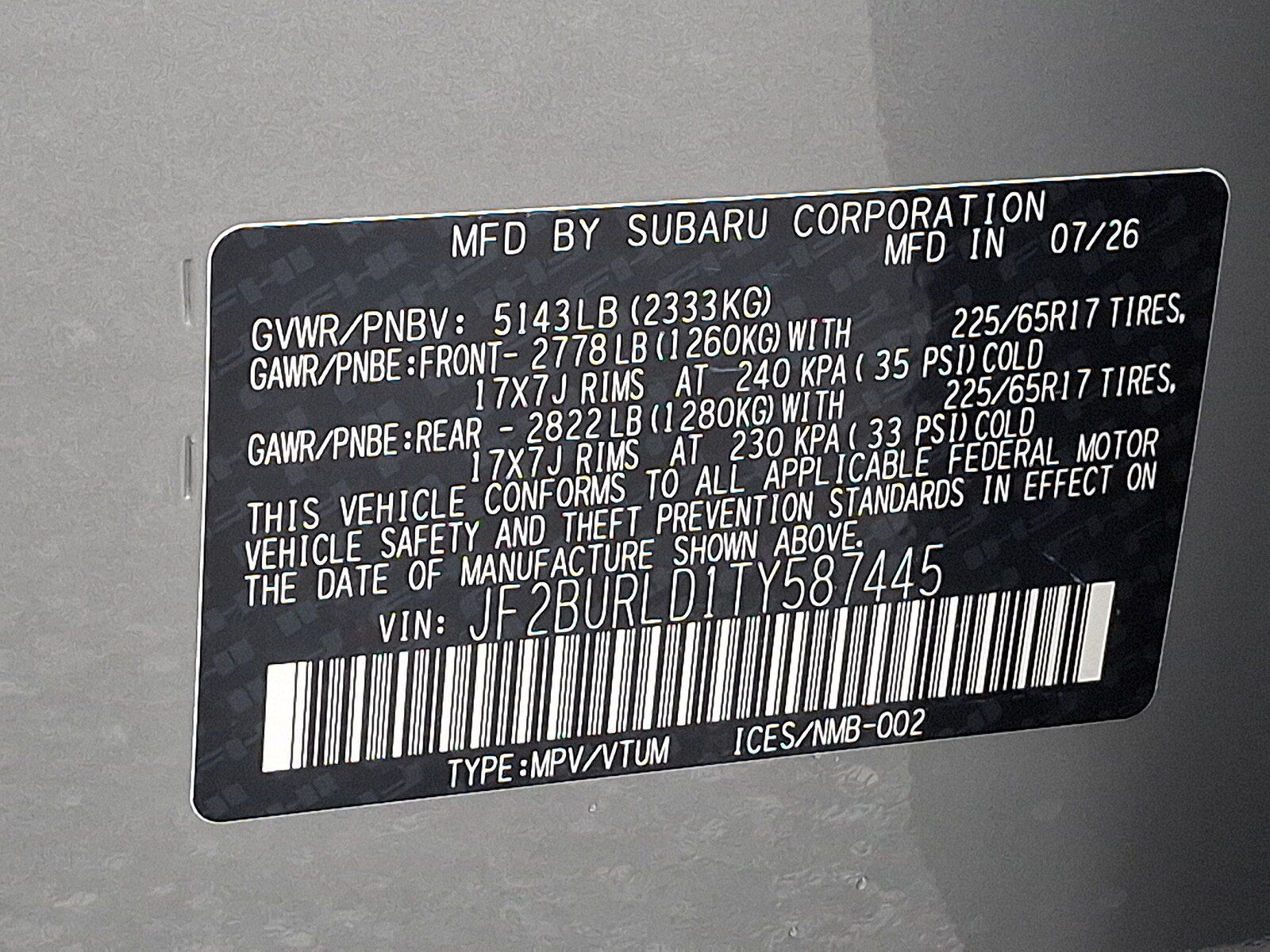 New 2026 Subaru Outback Wilderness AWD/4WD image 18