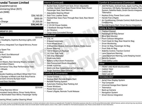 New 2023 Hyundai Tucson Limited FWD image 4
