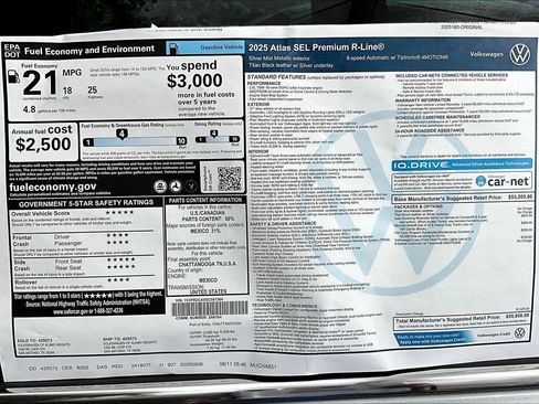 New 2025 Volkswagen Atlas SEL Premium R-Line image 20