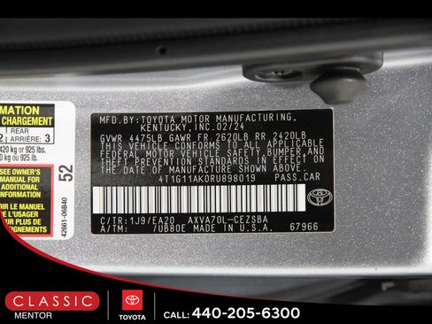 Certified 2024 Toyota Camry SE FWD image 21