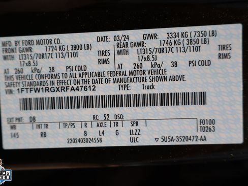 Certified 2024 Ford F150 Raptor AWD/4WD image 32