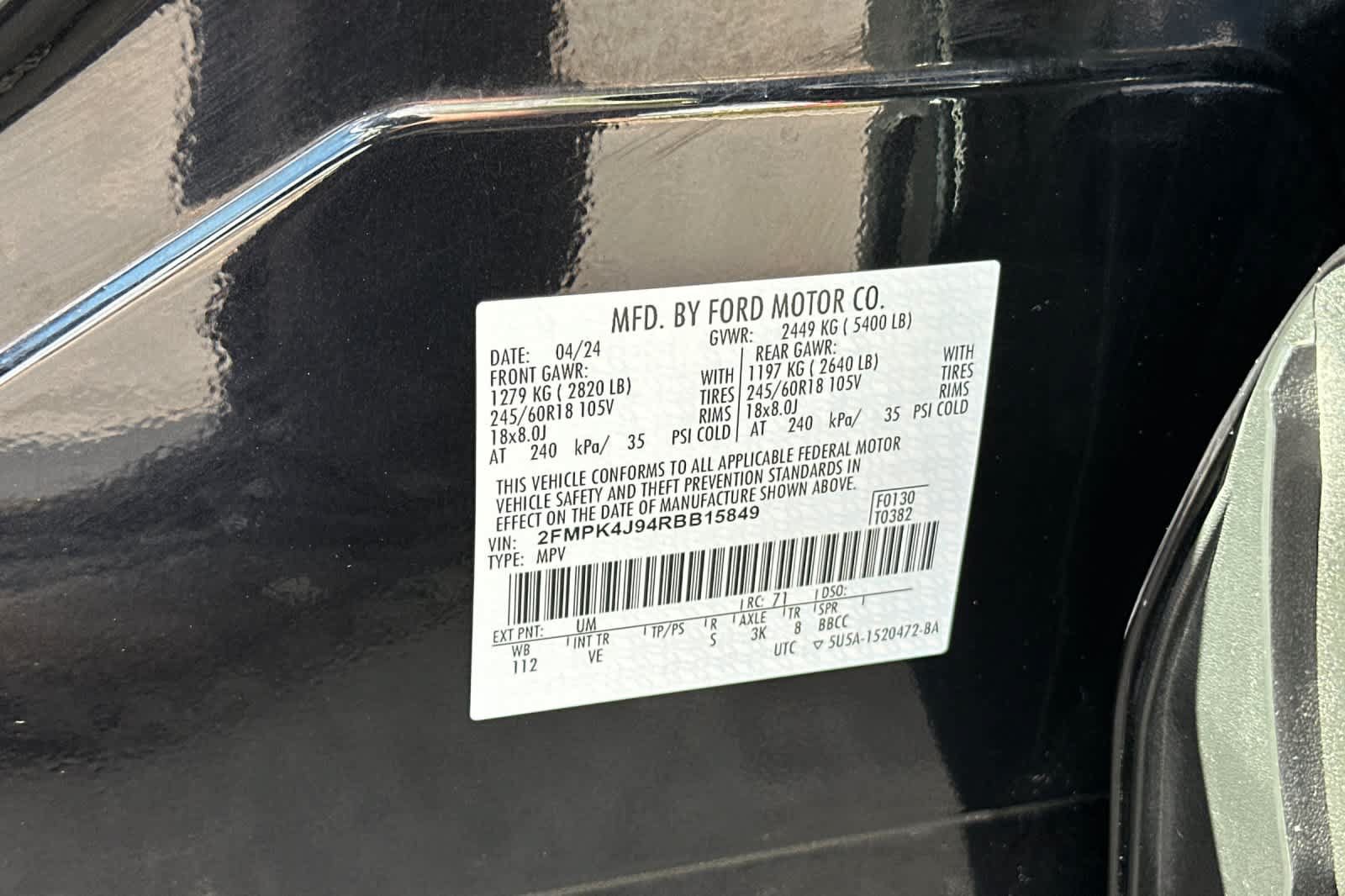 Certified 2024 Ford Edge SEL w/ Convenience Package AWD/4WD image 29