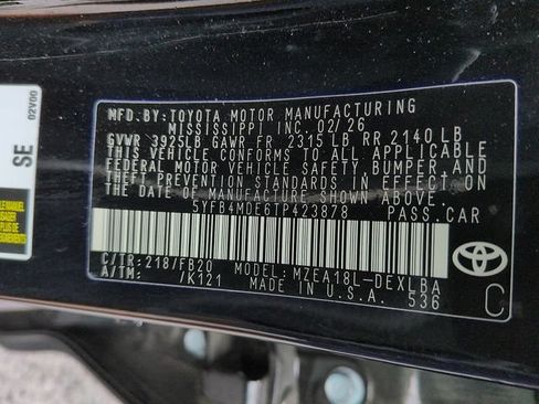 Certified 2026 Toyota Corolla LE FWD image 14
