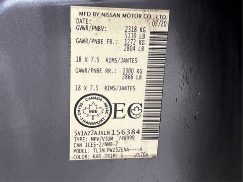 Used 2020 Nissan Murano S FWD image 27