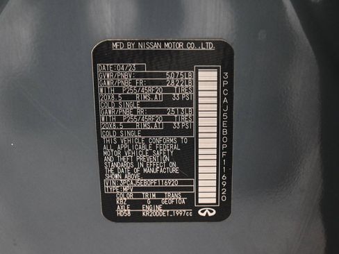 Used 2023 INFINITI QX50 Sensory w/ Accent Package image 14