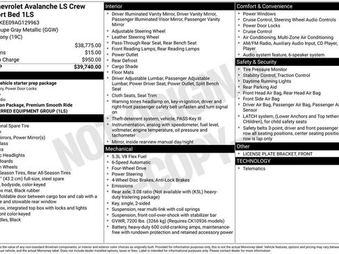 Used 2010 Chevrolet Avalanche LS AWD/4WD image 5