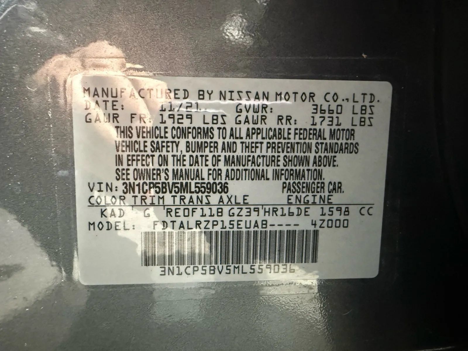 Used 2021 Nissan Kicks S FWD image 20