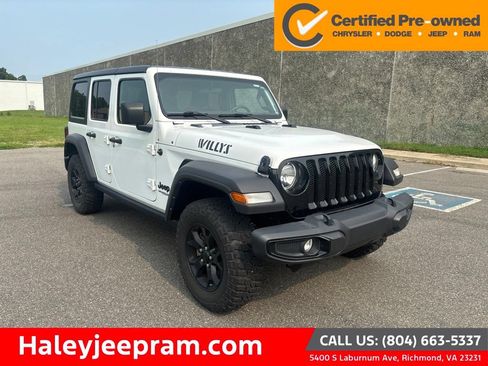 Certified 2022 Jeep Wrangler Unlimited Sport AWD/4WD image 1