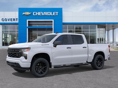 New 2026 Chevrolet Silverado 1500 Custom w/ Turbomax Blackout Package RWD image 2
