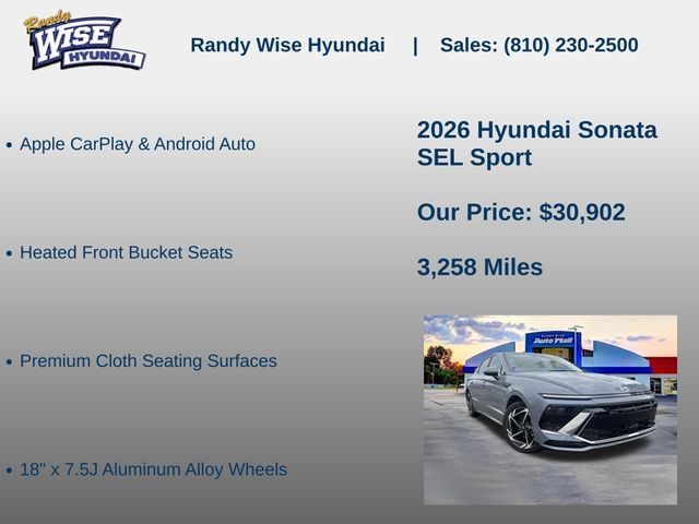 New 2026 Hyundai Sonata SEL AWD/4WD image 15